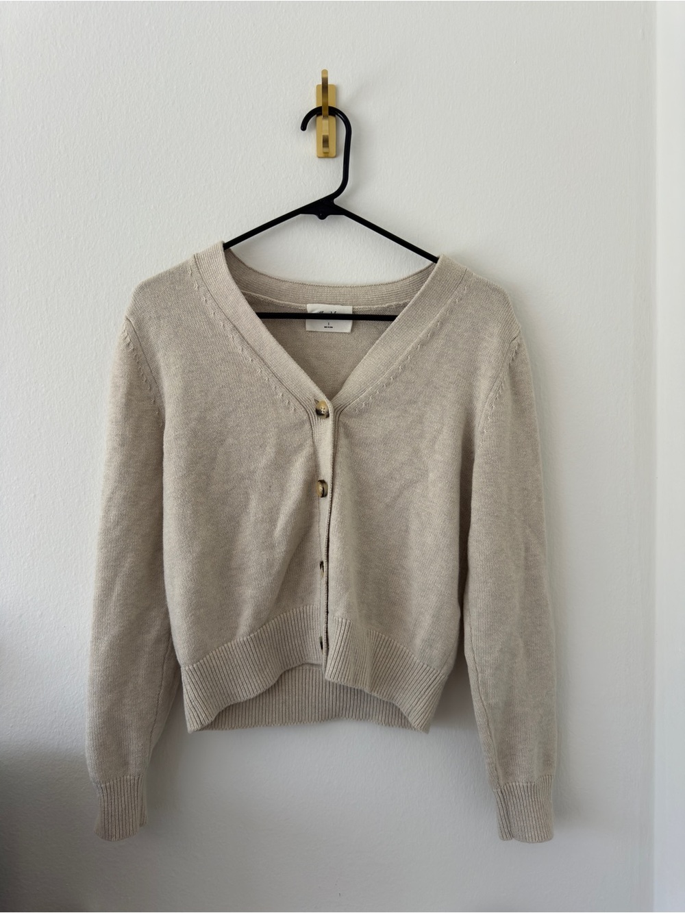 Aritzia Wool V-Neck Cardigan Sweater